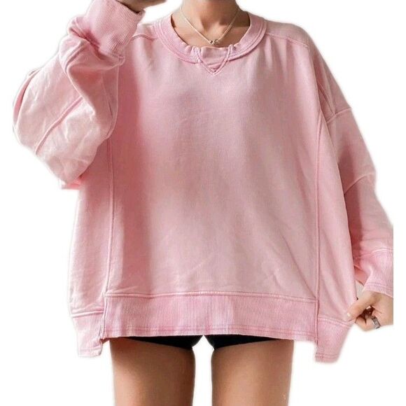 FP Movement by Free People Tops - FP Movement x Hatch Intercept Maternity Pullover Sweatshirt Peony Pink Sz L NWT